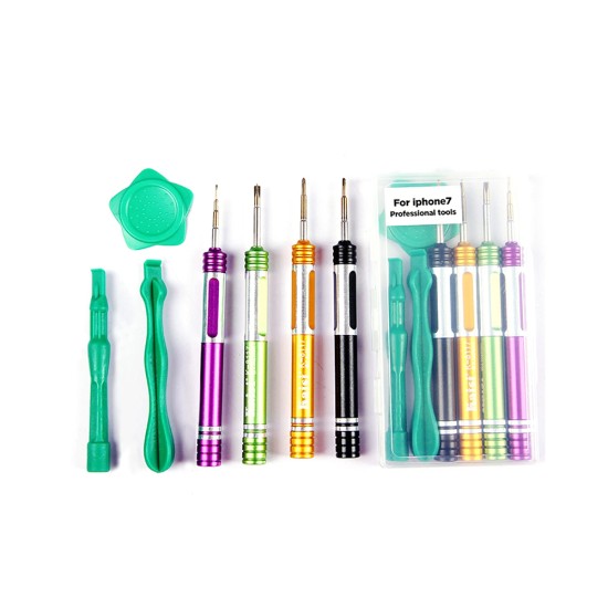 Conjunto de Chaves de Fenda de Reparo Desmontado Kaisi K-8117 para iPhone 4-7 Conjunto de Chaves de Fenda de Reparo Desmontado Kaisi K-8117 para iPhone 4-7